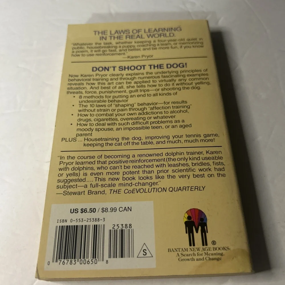 Don't Shoot the Dog! Karen Pryor Behavior Training Paperback